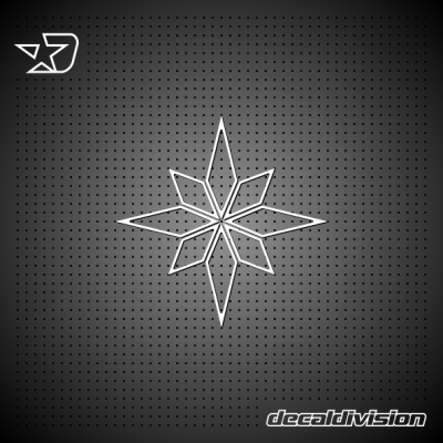 Christmas Star Sticker A